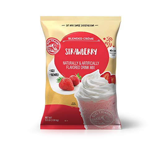 Big Train Blended Creme Mix, Strawberry, 3.5 Pound Packaging Ma