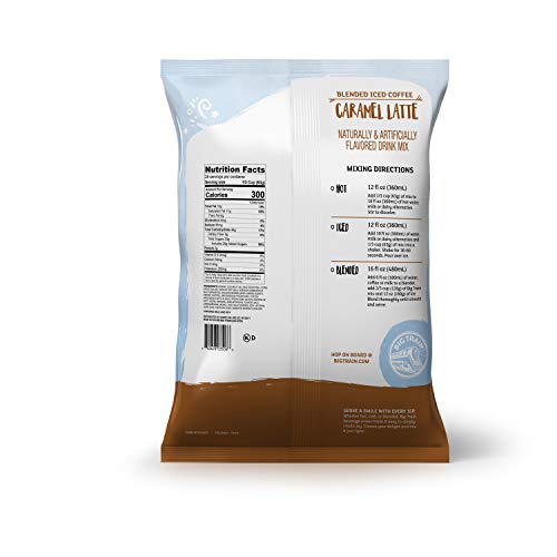 Big Train Blended Ice Coffee Caramel Latte 3 Lb 8 Oz 1 Count, ...