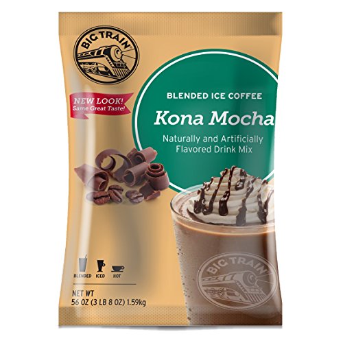 Big Train Blended Ice Coffee, Kona Mocha, Powdered Instant Coffe