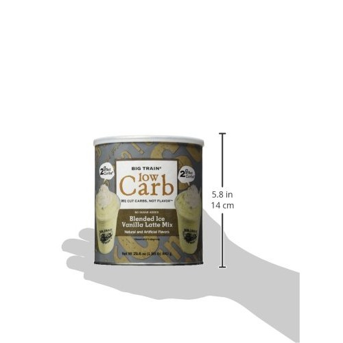 Big Train Carb Conscious Blended Ice Coffee, Vanilla Latte, Low ...