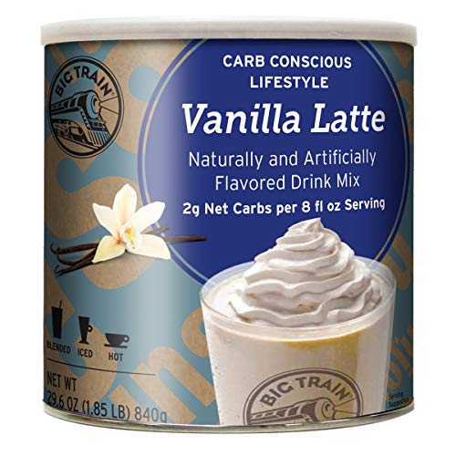 Big Train Carb Conscious Blended Ice Coffee, Vanilla Latte, Low ...