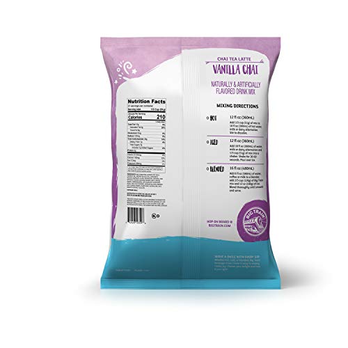 Big Train Chai Tea Latte, Reduced Sugar, Vanilla Chai, 56 Ounce,