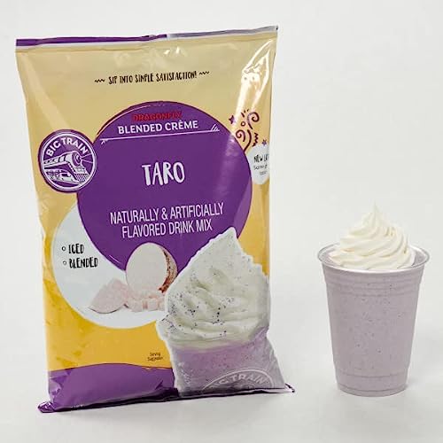 Big Train Dragonfly Blended Crème Frappe Mix, Taro, 3.5 Pound P...