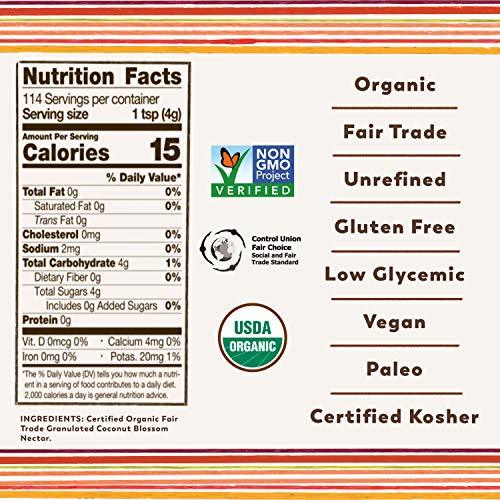 Big Tree Farms Organic Brown Coconut Sugar, Vegan, Gluten Free, ...