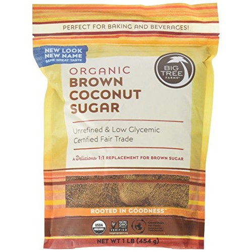 Big Tree Farms Organic Brown Coconut Sugar, Vegan, Gluten Free, ...