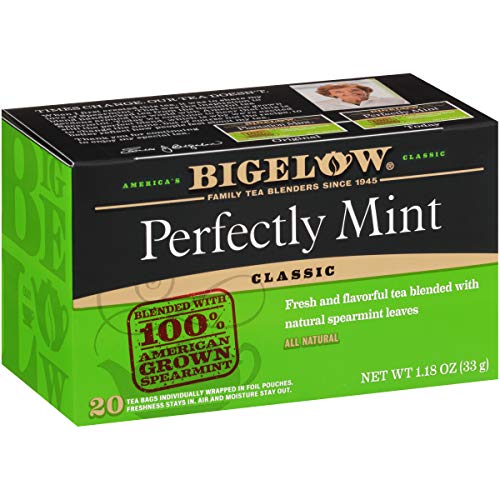 Bigelow Perfectly Mint Formerly Plantation Mint Tea Bags 20 Co