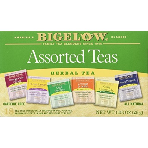 Bigelow Assorted Herb Tea 6 Varieties 18 Bags Pack Of 2