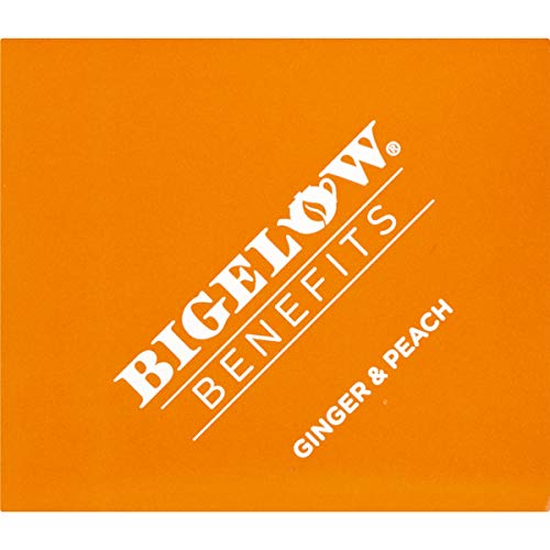Bigelow Benefits Calm Stomach Ginger Peach Caffeine Free Herbal