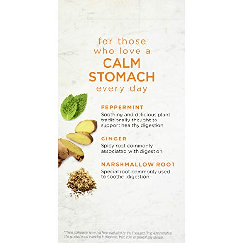 Bigelow Benefits Calm Stomach Ginger Peach Caffeine Free Herbal