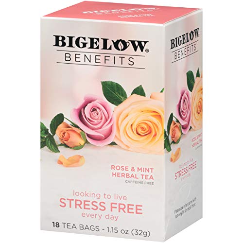 Bigelow Tea Benefits Rose &Amp; Mint Caffeine Free Herbal Tea, 18 Co