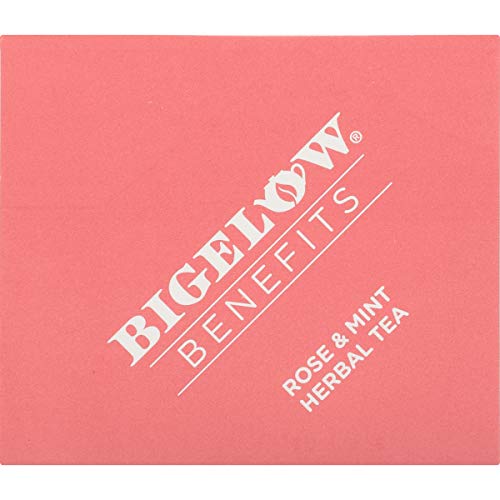 Bigelow Tea Benefits Rose &Amp; Mint Caffeine Free Herbal Tea, 18 Co