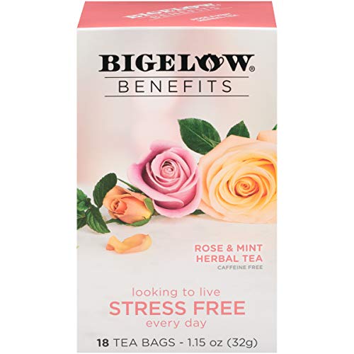 Bigelow Tea Benefits Rose &Amp; Mint Caffeine Free Herbal Tea, 18 Co