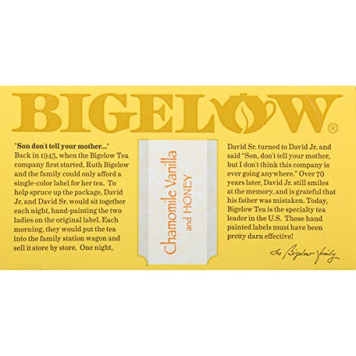 Bigelow Chamomile Vanilla With Honey, 20 Count Box Pack Of 6 C
