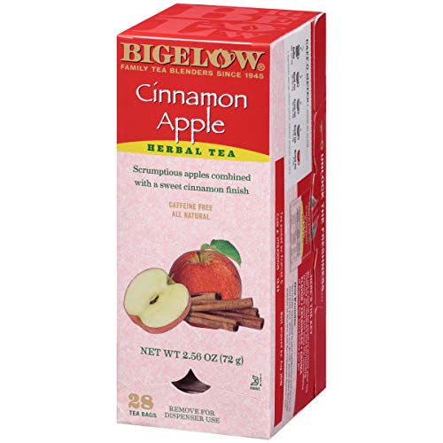 Bigelow Cinnamon Apple Herbal Tea Bags 28-Count Box Pack Of 3