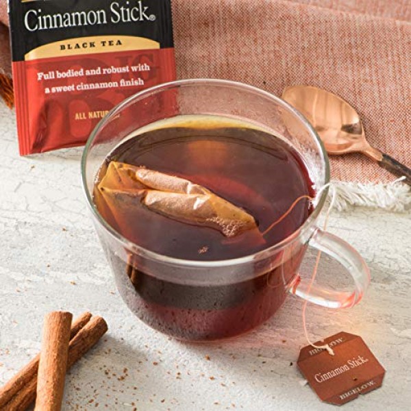 Bigelow Cinnamon Stick Black Tea Bags 20-Count Boxes Pack of 6...