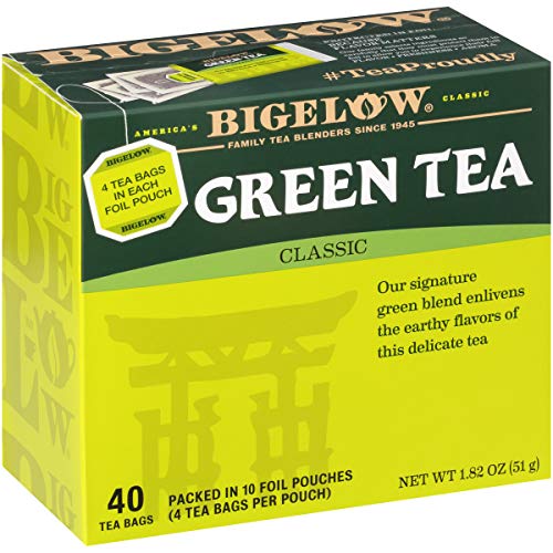 Bigelow Classic Green Tea, Caffeinated, 40 Count Pack of 6, 24...
