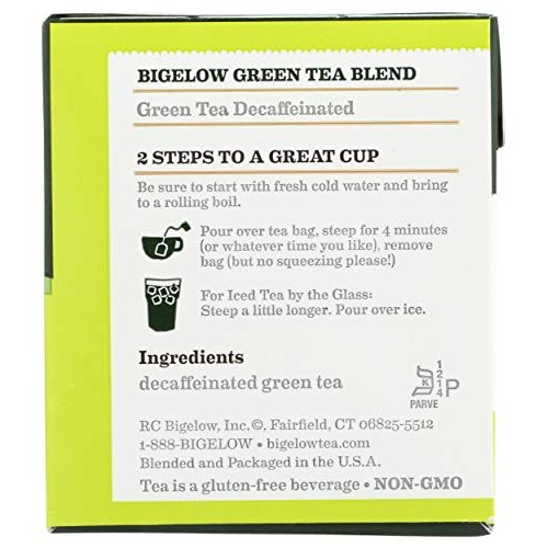 Bigelow Classic Green Tea Decaffeinated, 20 Ct