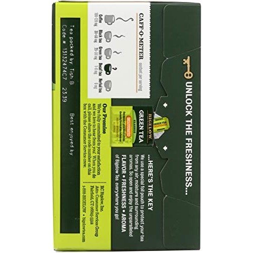 Bigelow Classic Green Tea Decaffeinated, 20 Ct