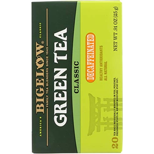 Bigelow Classic Green Tea Decaffeinated, 20 Ct