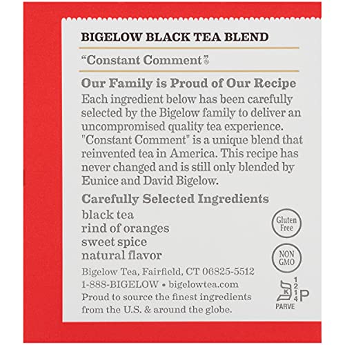 Bigelow Constant Comment Black Tea Bags 20 Count Box Pack Of 6