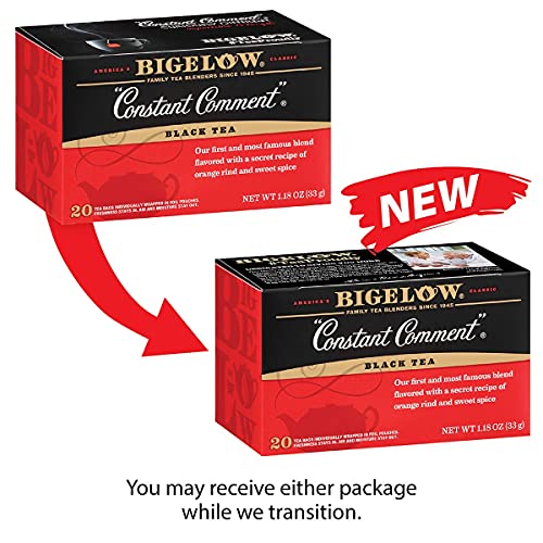 Bigelow Constant Comment Black Tea Bags 20 Count Box Pack Of 6