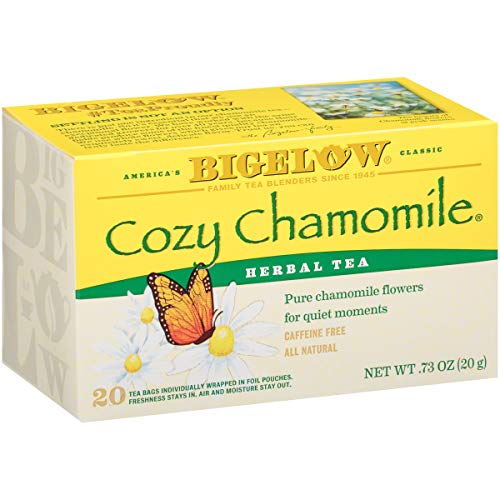 Bigelow Cozy Chamomile Herbal Tea Bags, 20 Count Box Pack Of 6