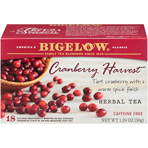 Bigelow Cranberry Harvest Herbal Tea Bags 18-Count Box Pack Of