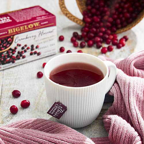 Bigelow Cranberry Harvest Herbal Tea Bags 18-Count Box Pack Of