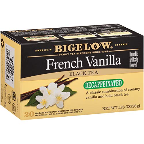 Bigelow Decaffeinated French Vanilla Black Tea Bags, 20 Count Bo