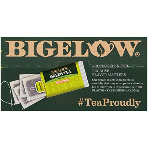 Bigelow Decaffeinated Green Tea Bags, 40 Count Box Pack Of 6 D