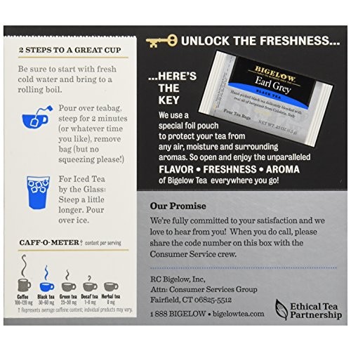 Bigelow Earl Grey Tea, 40 Ct