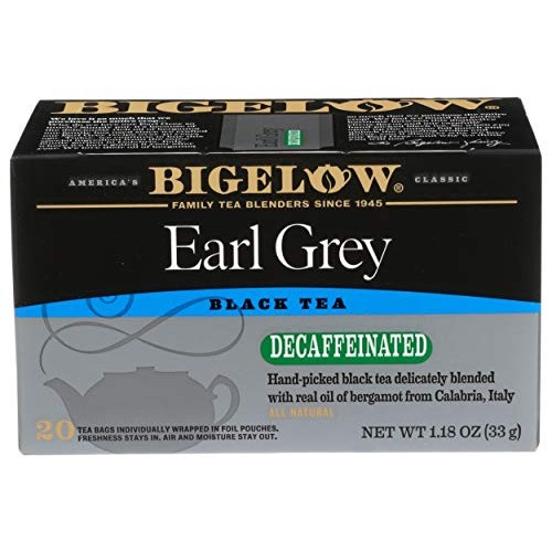 Bigelow, Earl Grey Tea Decaffeinated, 20 Count