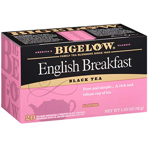 Bigelow English Breakfast Black Tea Bags, 20 Count Box Pack Of