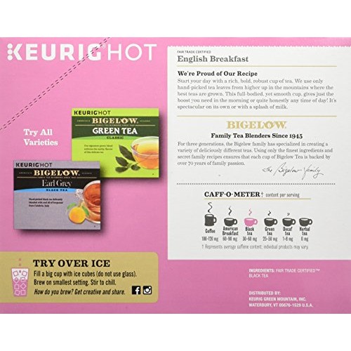 Bigelow English Breakfast Tea K-Cup For Keurig Brewers, 24 Count
