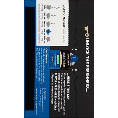 Bigelow, English Time Tea Decaffeinated, 20 Count