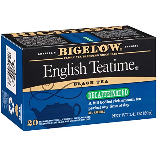 Bigelow, English Time Tea Decaffeinated, 20 Count