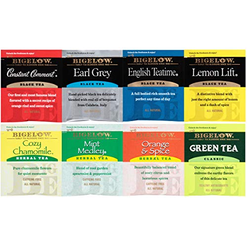 Bigelow Fine Tea &Amp; Herbal Tea Assortment 64 Count Box Pack Of 2
