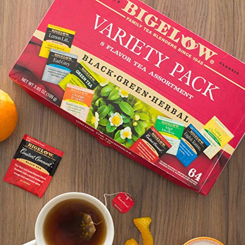 Bigelow Fine Tea &Amp; Herbal Tea Assortment 64 Count Box Pack Of 2