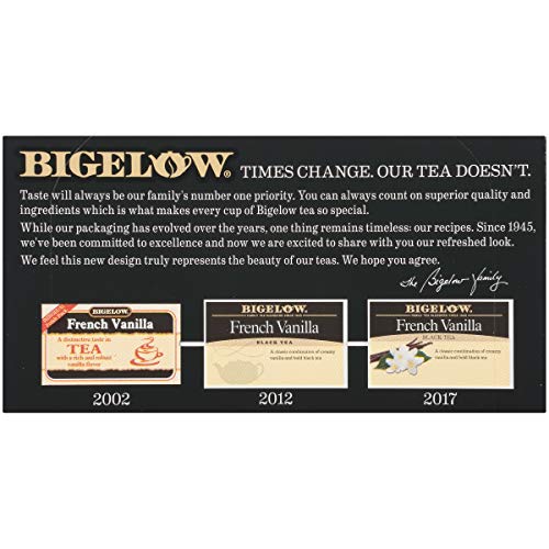 Bigelow French Vanilla Black Tea 20-Count Boxes Pack Of 6, Ca