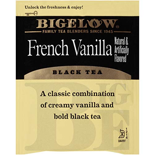 Bigelow French Vanilla Black Tea 20-Count Boxes Pack Of 6, Ca