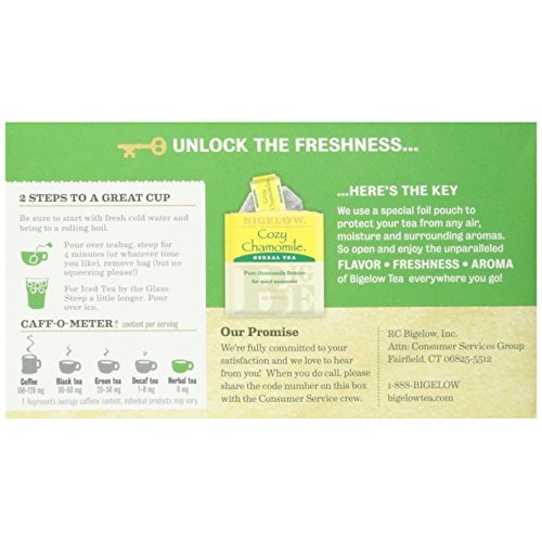 Bigelow Herbal Teas Six Flavor Assortment, 18 Bags