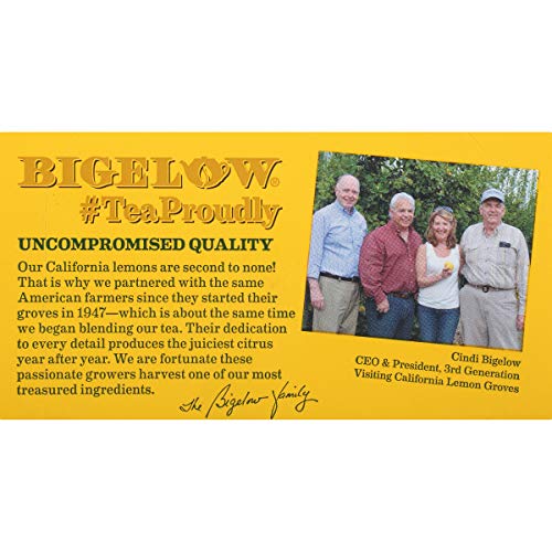 Bigelow Lemon Ginger With Probiotics, 18 Count Box, Pack Of 6 B