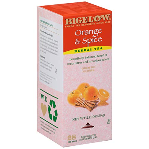 Bigelow Orange &Amp; Spice Herbal Tea 28-Count Box Pack Of 3 Caffe