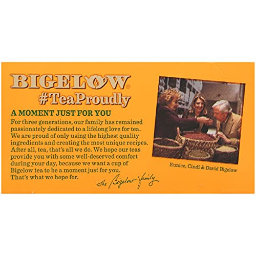 Bigelow Perfect Peach Herbal Tea 20 Bags Pack Of 6, 120 Tea Ba