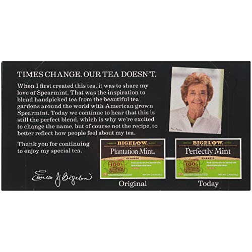 Bigelow Plantation Mint Black Tea Bags 20-Count Boxes Pack Of 6 Bigelow Plantation Mint Black Tea Bags 20-Count Boxes Pack Of 6