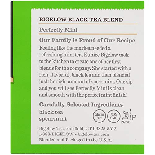 Bigelow Plantation Mint Black Tea Bags 20-Count Boxes Pack Of 6 Bigelow Plantation Mint Black Tea Bags 20-Count Boxes Pack Of 6