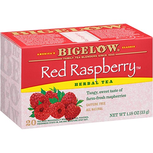 Bigelow Red Raspberry Herbal Tea Bags, 20 Count Box Pack Of 6