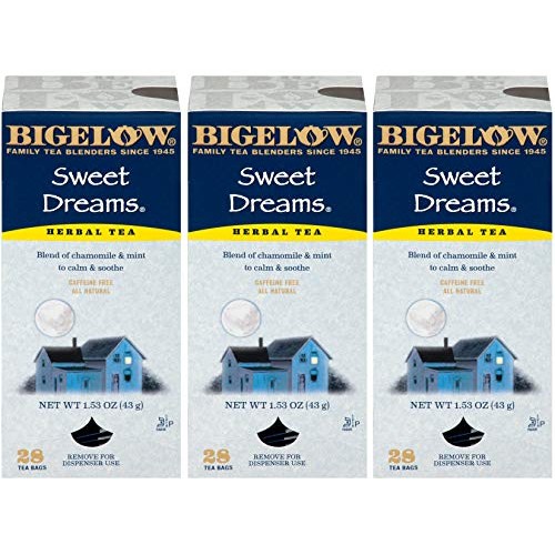Bigelow Sweet Dreams Herbal Tea 28-Count Box Pack Of 3 Relaxin