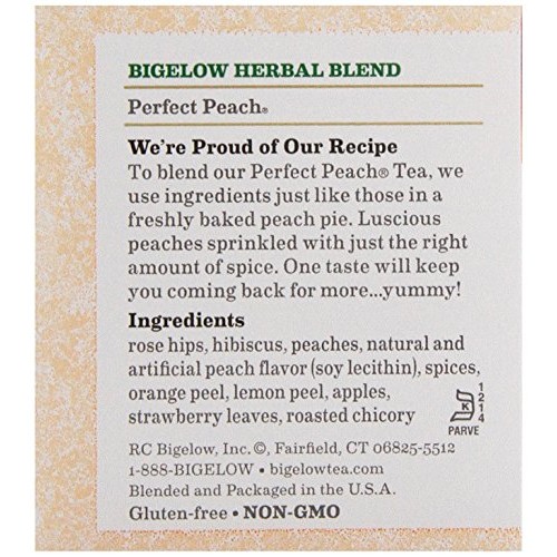 Bigelow Tea Peach Tea, 20 Count