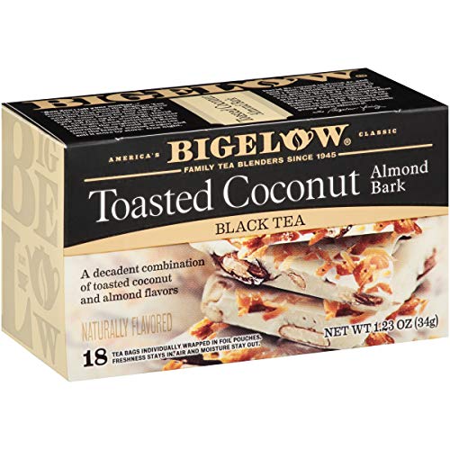 Bigelow Tea Toasted Coconut Almond Bark, Black Tea, 18 Count Pa